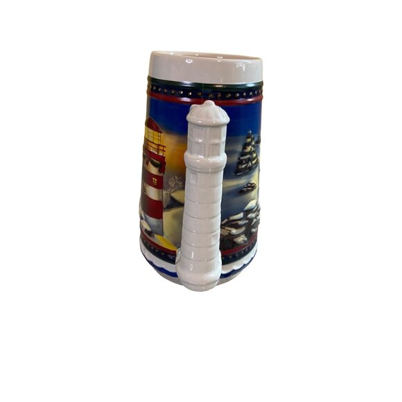 2002 Budweiser Holiday Stein Guiding the Way Home w/ COA & Box CS529 - Picture 5 of 7